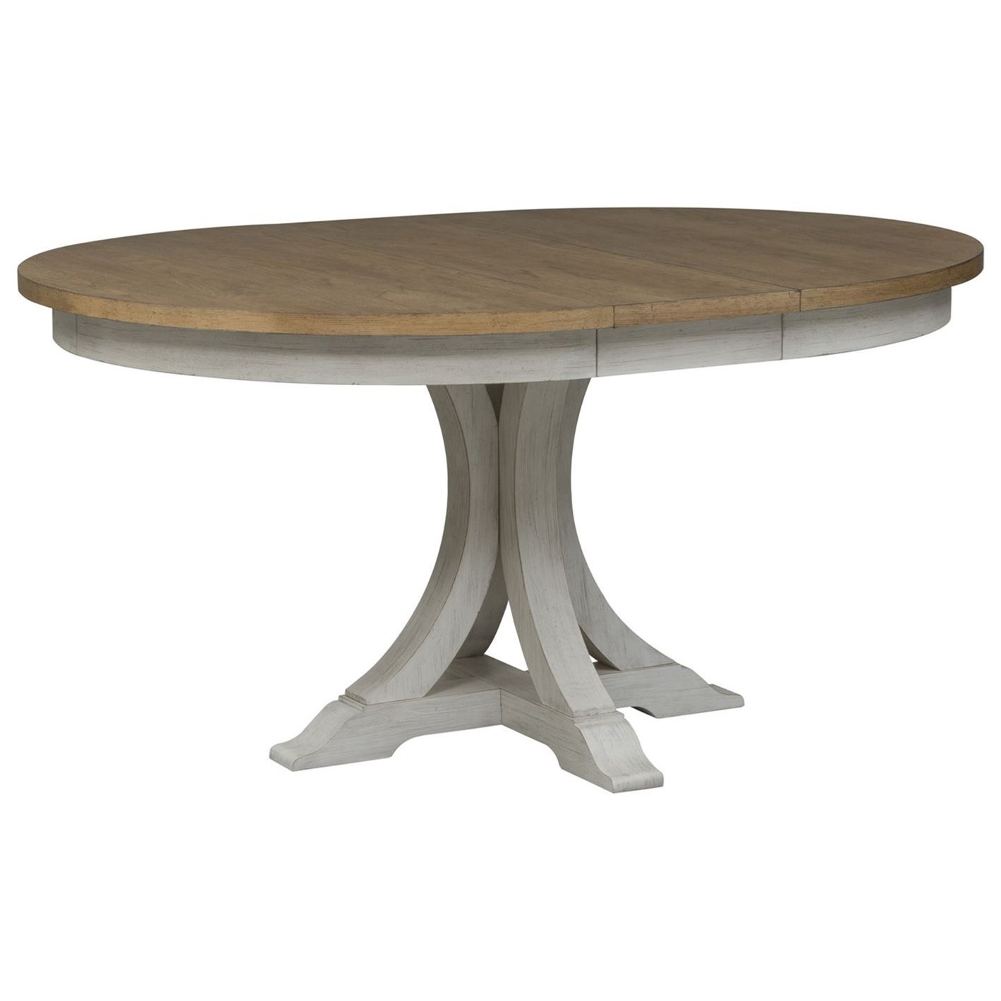 Liberty farmhouse reimagined antique white extendable dining table new arrivals